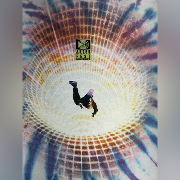 Astroworld Fest T-shirt 2021 -  Tie Dye Shirt - Travis Scott Cactus Jack Men’s L - Picture 9 of 10